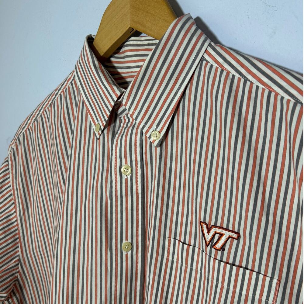 VESI Sportswear Virginia Tech Long-Sleeve Button-Down Dress‎ Shirt - (Men's M) - Picture 3 of 11